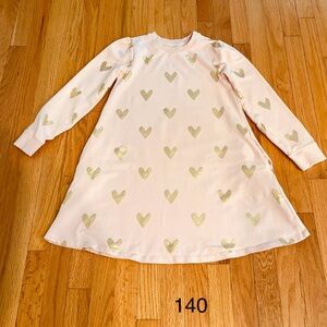 Hanna Andersson Dress with Glitter Hearts
